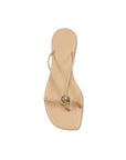 Barely There Flat Sandals-Nude