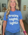 Friday Night Lights Tee-Royal Blue