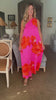 Glena Floral Maxi Dress-Pink