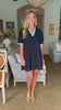 Bali Babe Mini Dress-Navy