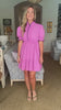 Joyful Smiles Dress-Pink Mauve