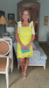 Lemon Daisy Eyelet Mini Dress