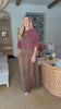 Fit & Flare Maxi Skirt-Mocha