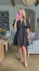 Petals And Pinot Eyelet Mini Dress-Black
