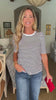 Coretta Stripe Ruched Top