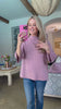 Sweet and Soft Pull Over Sweater-Dusty Mauve