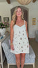 Something Special Embellished Mini Dress-Cream