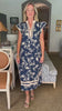 Teatime Time Floral Print Midi Dress