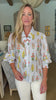 Cheery Meadows Floral Top-Light Blue