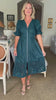 In the Moment Eyelet Midi Dress-Teal