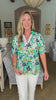 Jade Flowers Top