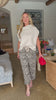 Easy Go Barrel Pants-Leopard
