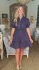 Joyful Smiles Dress-Navy