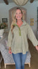 Right Way Striped Top-Olive