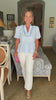 Pure Perfection Puff Sleeve Top-Light Blue