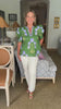 Tour The Town Floral Top-Green