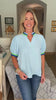 Summer Chill Top-Sky Blue