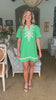 Amour in Aruba Mini Dress-Kelly Green