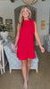 Touch of Glam Mini Dress-Red
