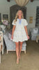 Fruit Basket Embroidered Mini Dress- Lemon