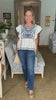 Greek Isle Embroidered Top