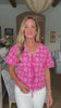 Vintage Eyelet Top-Pink