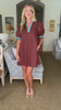 Miss Me Mini Dress-Chocolate