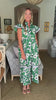 Meadow Moment Floral Midi Dress-Green