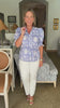 Bluebell Charm Floral Top-Indigo