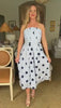 Let's Dance Polka Dot Dress- Blue