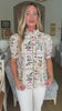 Delicate Dreams Floral Top-Ecru