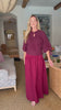 Fit & Flare Maxi Skirt-Wine
