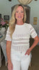 Crochet Crush Top-Off White