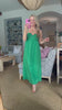 Bring the Chic Linen Midi Dress-Emerald