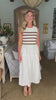 Feeling Social Midi Dress- Brown