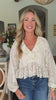 Romantic Wishes Ruffle Lace Top