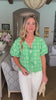 Vintage Eyelet Top-Green