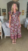 Sunset In Sorrento Midi Dress-Red Bean