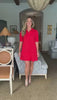 Life in Color Shirt Dress- Red