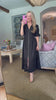In the Moment Eyelet Midi Dress-Black