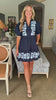 Magic Moment Floral Mini Dress-Navy