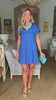 Weekend Vibes Mini Dress-Royal Blue