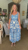 Sweet Retreat Midi Dress-Blue