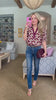 Hopeful Dreamer Floral Top-Wine