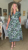 Sunset In Sorrento Midi Dress-Green