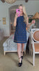 Starburst Embellished Denim Dress