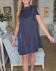 Touch of Glam Mini Dress-Navy