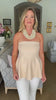 City Dream Sleeveless Knit Top-Ecru