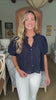 Tilly Eyelet Top-Blue