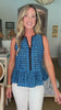Major Wish Scallop Print Top